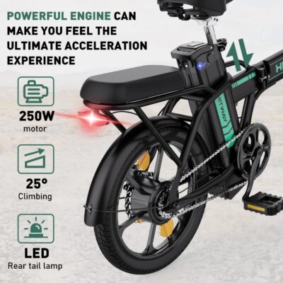 HITWAY Electric bike e-bike foldable city bike Lithium battery 36V/10.4Ah, electric mileage can reach 35-70k - Image 4