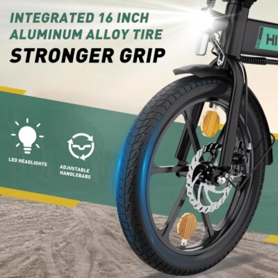 HITWAY Electric bike e-bike foldable city bike Lithium battery 36V/10.4Ah, electric mileage can reach 35-70k - Image 3