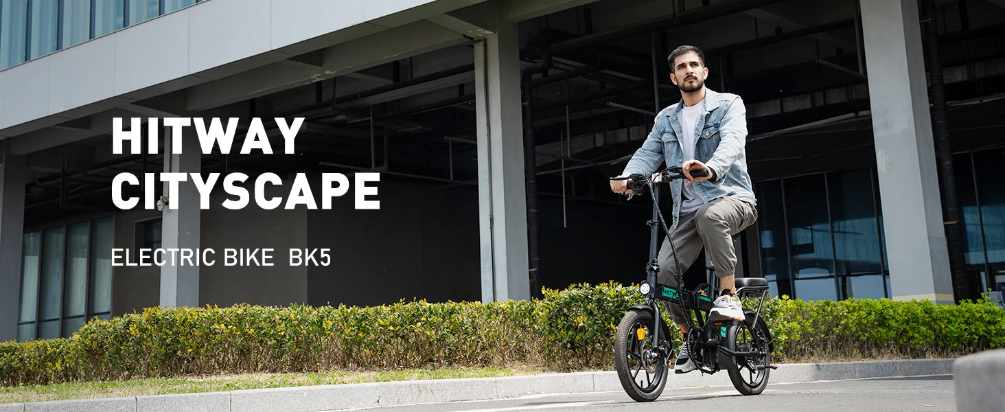 HITWAY Electric bike e-bike foldable city bike Lithium battery 36V/10.4Ah, electric mileage can reach 35-70k