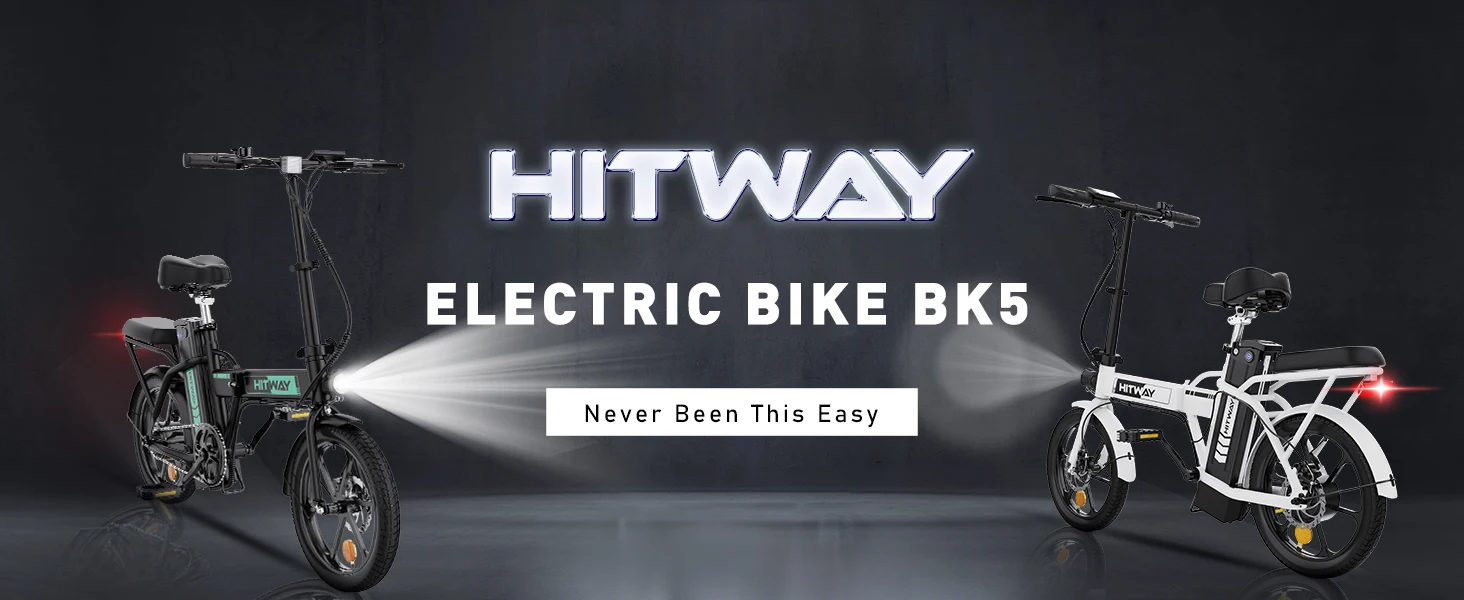 HITWAY Electric bike e-bike foldable city bike Lithium battery 36V/10.4Ah, electric mileage can reach 35-70k