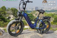 BURCHDA AZ20 Electric cycle 20 "Fat TireAdults E-cycling 48V/20Ah Battery 7 Speed E-Mountain bike Urban switching Men & Women