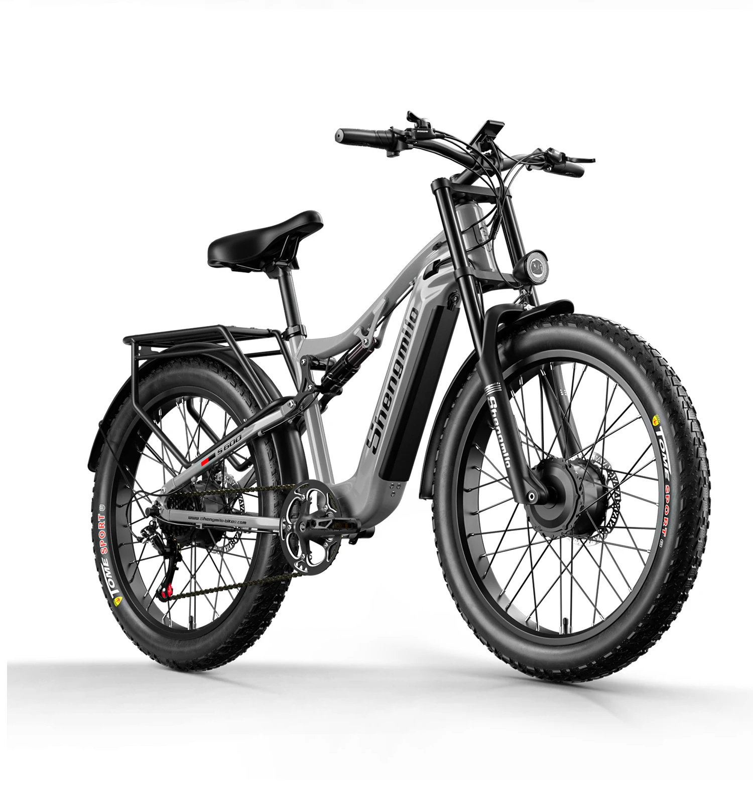 Shengmilo S600 Adult 2000W Men's E-Mountain ebike with Two Motors, 48V17.5AH840WH Battery,26 Inch Wide Tyre Men's Electric Bike Shengmilo S600 Adult 2000W Men's E-Mountain ebike with Two Motors, 48V17.5AH840WH Battery,26 Inch Wide Tyre Men's Electric Bike
