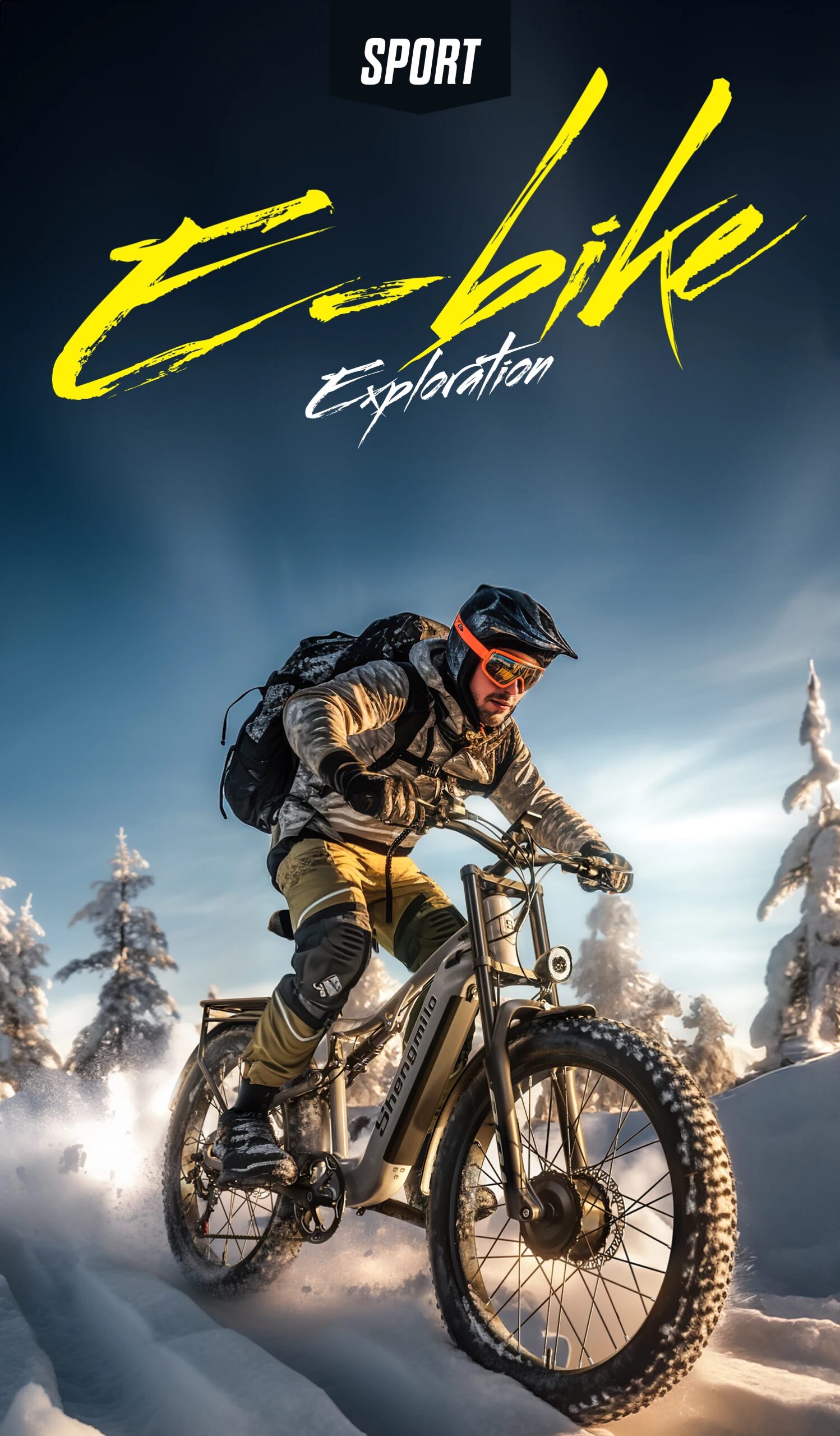 Shengmilo S600 Adult 2000W Men's E-Mountain ebike with Two Motors, 48V17.5AH840WH Battery,26 Inch Wide Tyre Men's Electric Bike Shengmilo S600 Adult 2000W Men's E-Mountain ebike with Two Motors, 48V17.5AH840WH Battery,26 Inch Wide Tyre Men's Electric Bike