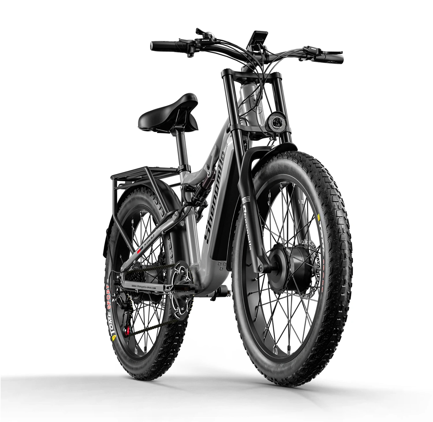 Shengmilo S600 Adult 2000W Men's E-Mountain ebike with Two Motors, 48V17.5AH840WH Battery,26 Inch Wide Tyre Men's Electric Bike Shengmilo S600 Adult 2000W Men's E-Mountain ebike with Two Motors, 48V17.5AH840WH Battery,26 Inch Wide Tyre Men's Electric Bike
