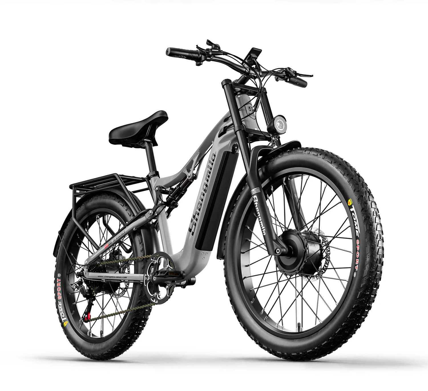 Shengmilo S600 Adult 2000W Men's E-Mountain ebike with Two Motors, 48V17.5AH840WH Battery,26 Inch Wide Tyre Men's Electric Bike Shengmilo S600 Adult 2000W Men's E-Mountain ebike with Two Motors, 48V17.5AH840WH Battery,26 Inch Wide Tyre Men's Electric Bike