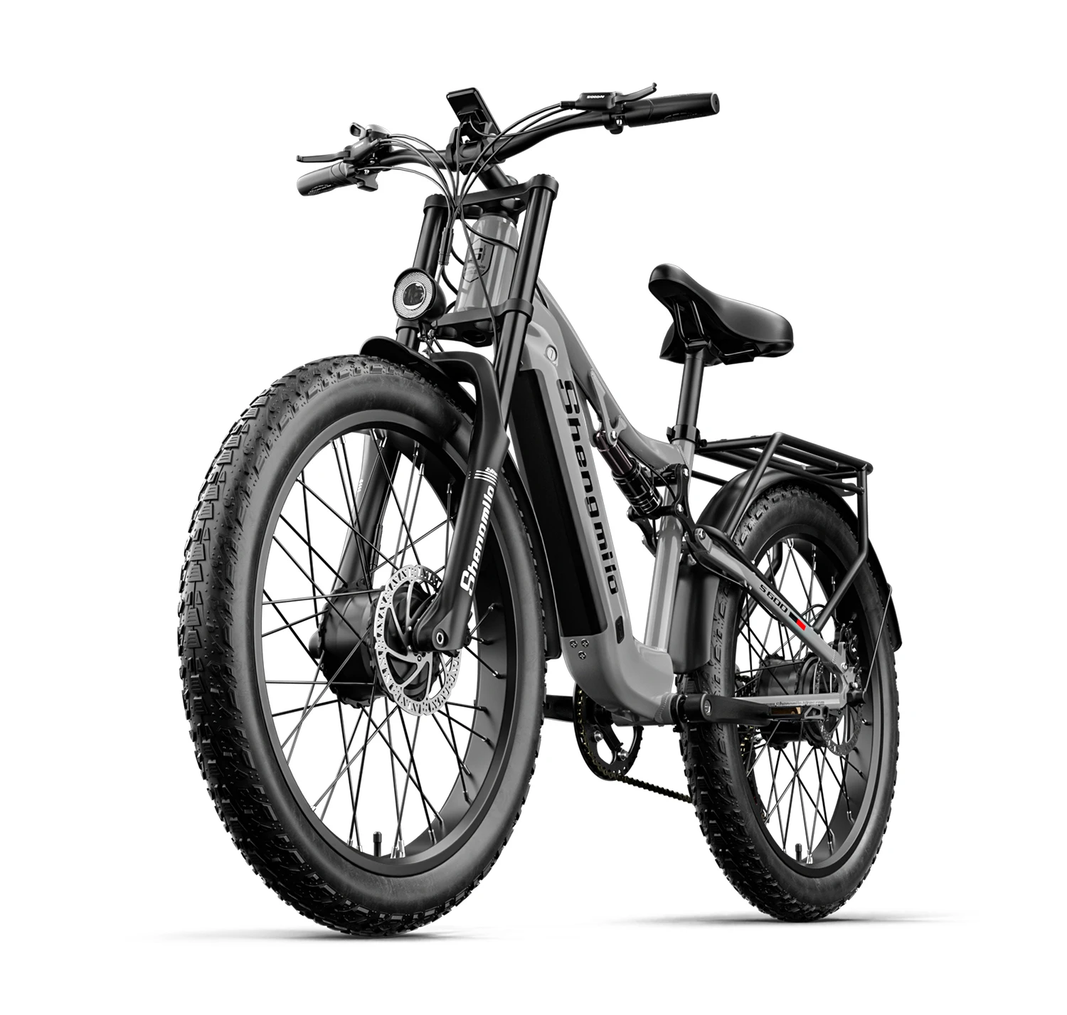 Shengmilo S600 Adult 2000W Men's E-Mountain ebike with Two Motors, 48V17.5AH840WH Battery,26 Inch Wide Tyre Men's Electric Bike Shengmilo S600 Adult 2000W Men's E-Mountain ebike with Two Motors, 48V17.5AH840WH Battery,26 Inch Wide Tyre Men's Electric Bike