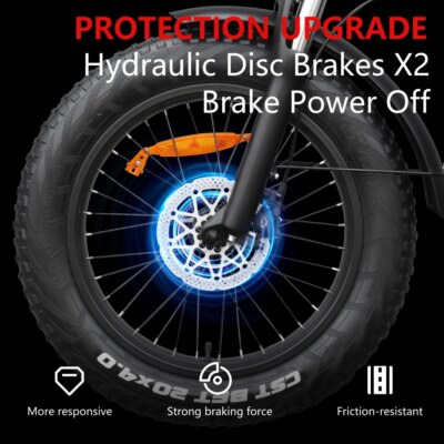 HX Q20PRO Adult Electric Bicycle 48V 20A E Bike Removable Battery Foldable Ebike 20 inch fat tire Electric Bike - Image 6