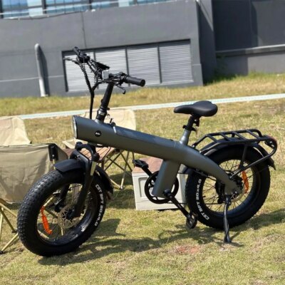 HX Q20PRO Adult Electric Bicycle 48V 20A E Bike Removable Battery Foldable Ebike 20 inch fat tire Electric Bike - Image 2