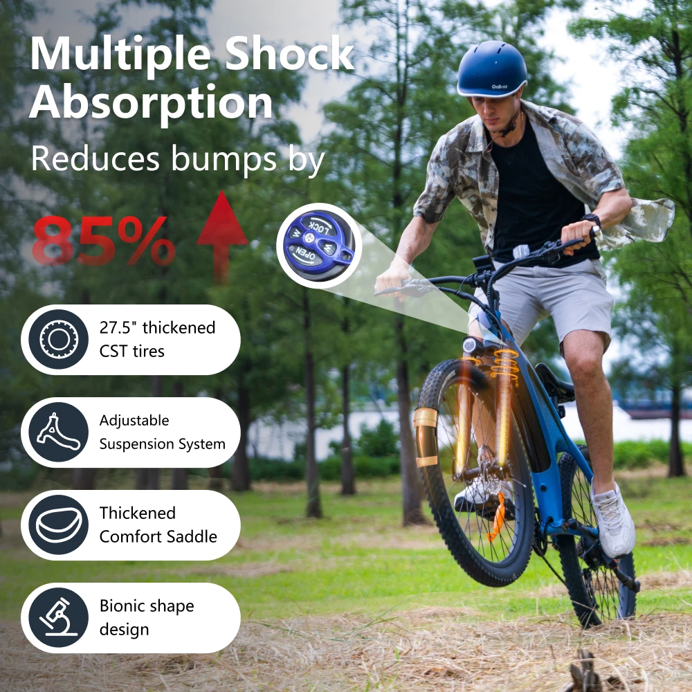 HX Q5 Ebikes 2000W Adults Electric Bike 57KM/H Electric Bicycle 27.5 Inch Removable battery Electric E Bikes Mountain Ebike