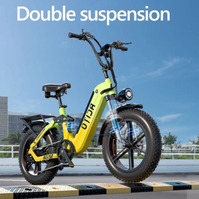 OTIDA AZ20 Electric Bicycle 20" Fat Tire E-Bike 48V/20Ah Battery 7 Speed E-Mountain bike Adults Urban Commuting Men & Women - Image 4