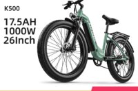 KAKABIKE K500 Electric Bicycle Adult 1000W Men's E-Mountain ebike 48V17.5AHBattery,26 Inch Wide Tyre women's Electric Bike
