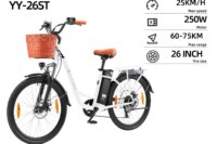 Ttgo YY-26ST Electric Bike for Adults 250W E-Mountain Electric Bike for Men 36V14.5AH Battery, 26 Inch City Tire Electric Bike