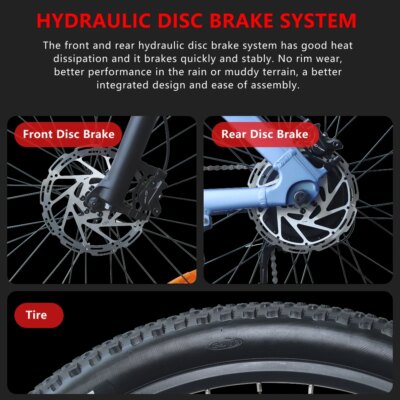 HX Q5 Ebikes 2000W Adults Electric Bike Bicycle 2000W 48V 20AH 27.5 Inch Off-Road Tire Electric E Bikes Mountain Ebike - Image 4