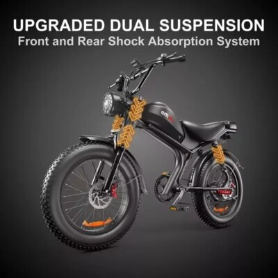 C93 Electric Bicycle 1000W Brushless Motor 48V20AH Lithium Battery Motorcycle Electric Bike 20*4.0 Inch Fat Tire Mountain E-bike - Image 5