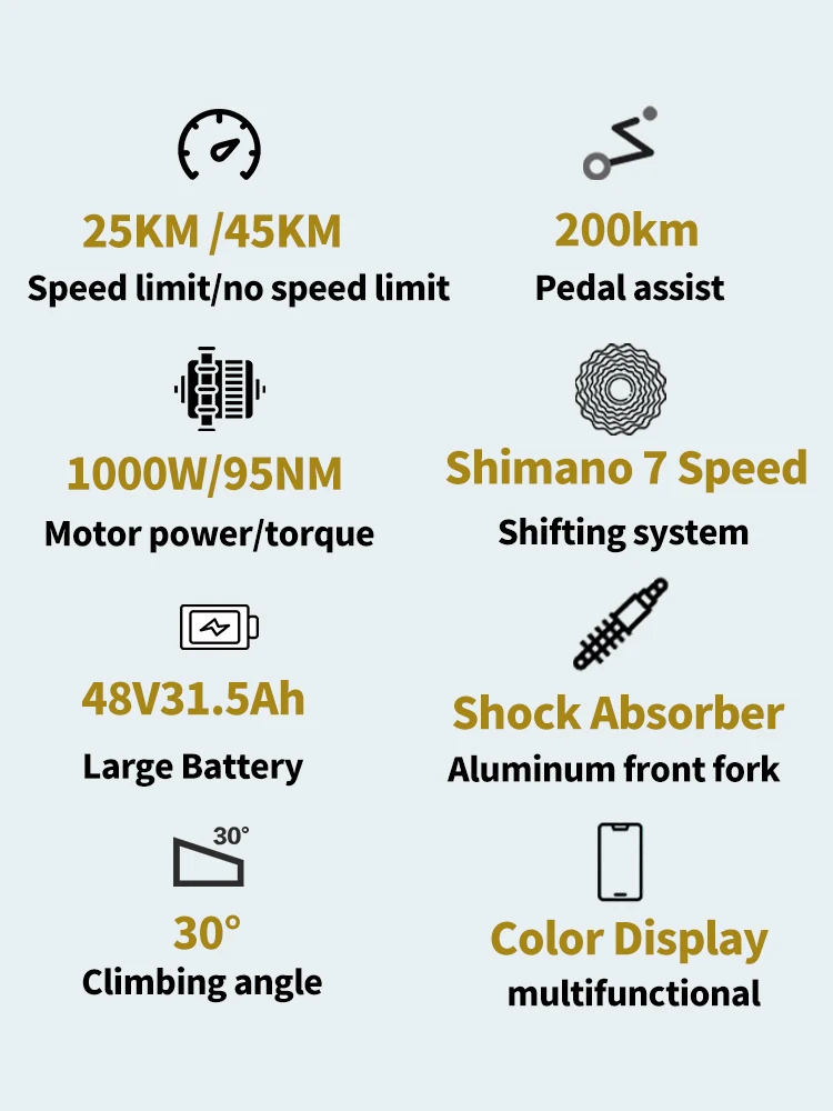 Hots Sale U8 1000W45KM/H 20 Inch Electric Bicycle 48V31.5AH Lithium Battery Ebike 4.0 Fatbike Electric Bike for adults