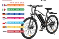 ISCOOTER EB3 Adult Electric Bicycle 500W Electric Mountain Bike 36V10.4AH Battery 26 Inch Fat Tire Electric Bicycle