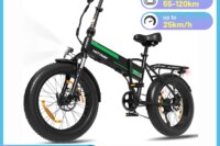 HITWAY Electric Bike for adults 20 "x4.0 Fat E-boat with motor W Foldable Electric car with removable 48V battery