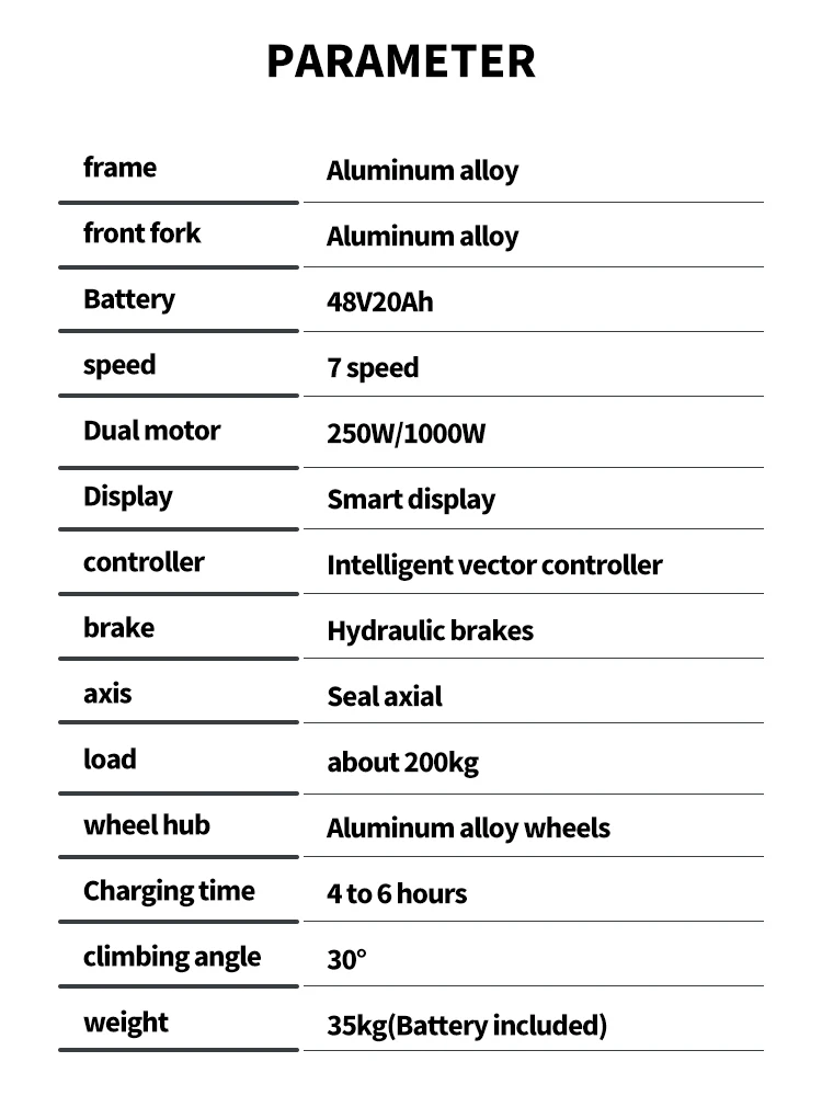 BURCHDA 2025 NEW AZ20 1000W45KM/H 20 Inch Electric Bicycle 48V20AH Lithium Battery Ebike 4.0 Fatbike Electric Bike for adults
