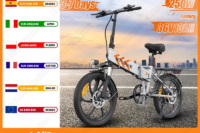 ENGWE P1 Electric Bike 250W Brushless Motor 36V13AH Lithium Battery Folding Mini Electric Bicycle 20-In Tire Aldult City E-bike