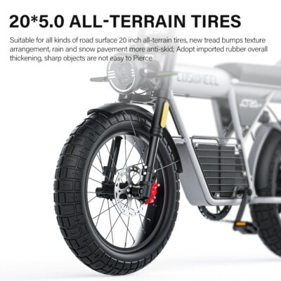 Coswheel Electric Bike CT20S 2000W Motorcyle Drit bike Ebike 20 Inch Fat Tire Bicycle 60V 27.5AH Bikes Adult Electric Bicycle - Image 4