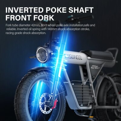 Coswheel Electric Bike CT20S 2000W Motorcyle Drit bike Ebike 20 Inch Fat Tire Bicycle 60V 27.5AH Bikes Adult Electric Bicycle - Image 5