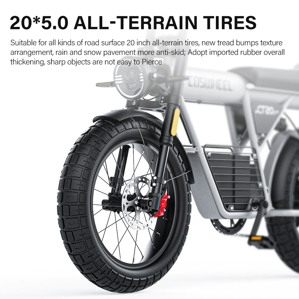 Coswheel Electric Bike CT20S 2000W Motorcyle Drit bike Ebike 20 Inch Fat Tire Bicycle 60V 27.5AH Bikes Adult Electric Bicycle Coswheel Electric Bike CT20S 2000W Motorcyle Drit bike Ebike 20 Inch Fat Tire Bicycle 60V 27.5AH Bikes Adult Electric Bicycle