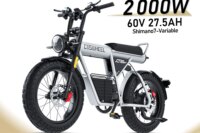 Coswheel Electric Bike CT20S 2000W Motorcyle Drit bike Ebike 20 Inch Fat Tire Bicycle 60V 27.5AH Bikes Adult Electric Bicycle
