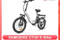 Samebike CY20 20 Inch Folding Electric Bicycle 20Inch E-Bike 350W 36V 12Ah MTB Mountain Bike Outdoor Fat Ebike for Adults
