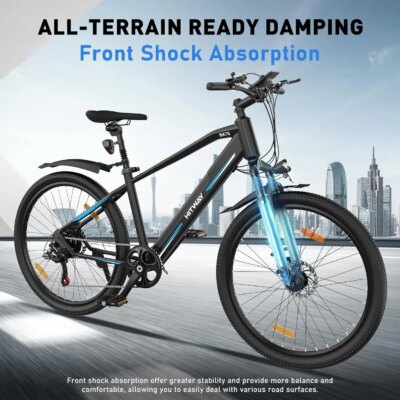 HITWAY Electric bike, powerful Mountain Electric bike 36V 12Ah 250W with speeds, 26-inch support bikes - Image 4