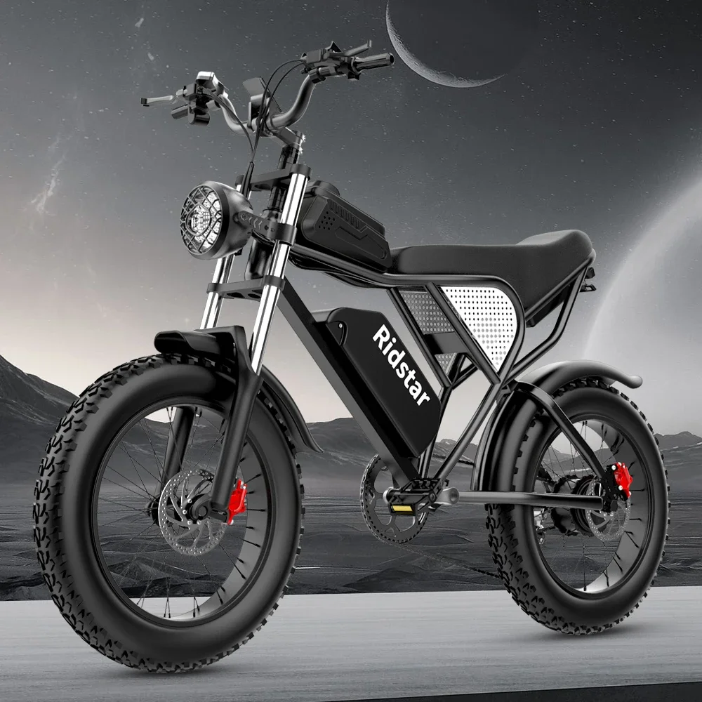 Ridstar Q20pro Electric Bicycle 2000W Dual Motor 52V40AH Dual Battery Hydraulic Brake Electric Bike 20*4.0 Inch Fat Tire E-bike Ridstar Q20pro Electric Bicycle 2000W Dual Motor 52V40AH Dual Battery Hydraulic Brake Electric Bike 20*4.0 Inch Fat Tire E-bike