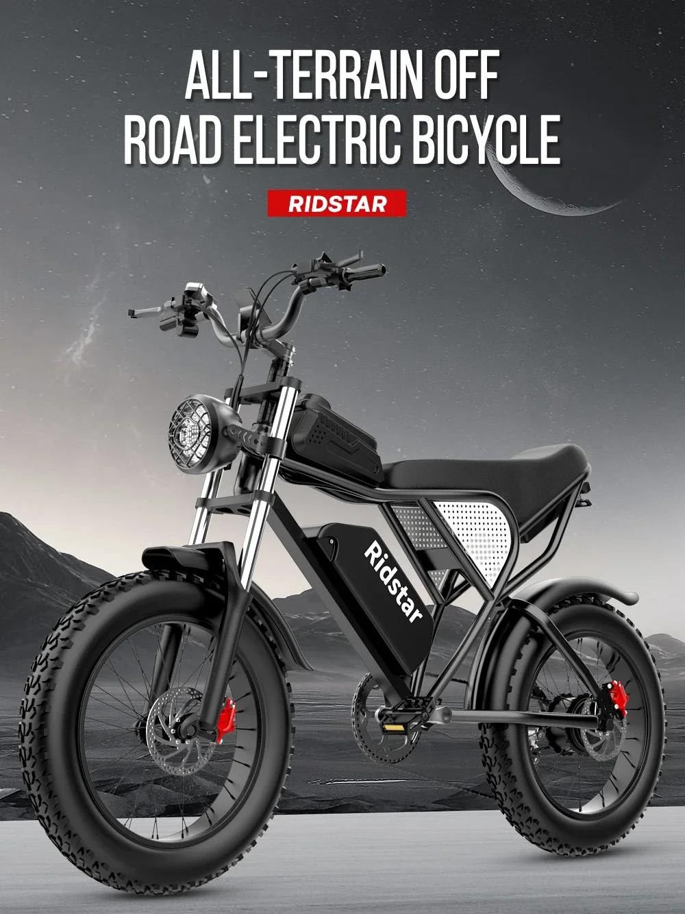 Ridstar Q20pro Electric Bicycle 2000W Dual Motor 52V40AH Dual Battery Hydraulic Brake Electric Bike 20*4.0 Inch Fat Tire E-bike Ridstar Q20pro Electric Bicycle 2000W Dual Motor 52V40AH Dual Battery Hydraulic Brake Electric Bike 20*4.0 Inch Fat Tire E-bike