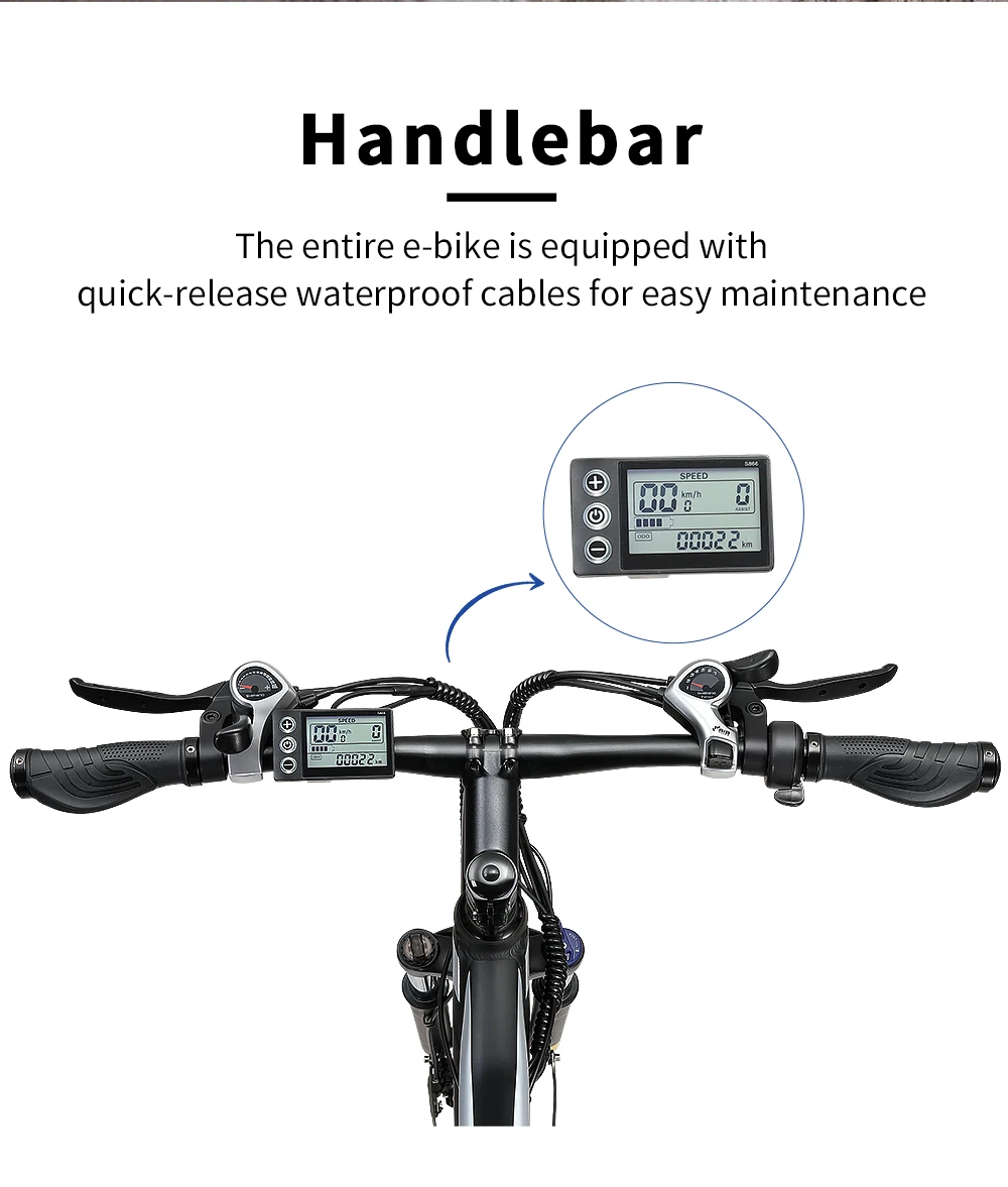 Halo Knight H02 Electric Bike, 750W 48V 16Ah Battery, 29*2.1-inch Tires, 50km/h Max Speed, 60km Max Range, Mechanical Disc Brake