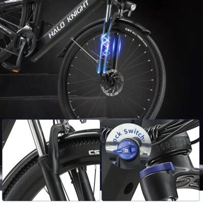 Halo Knight H02 Electric Bike, 750W 48V 16Ah Battery, 29*2.1-inch Tires, 50km/h Max Speed, 60km Max Range, Mechanical Disc Brake - Image 4