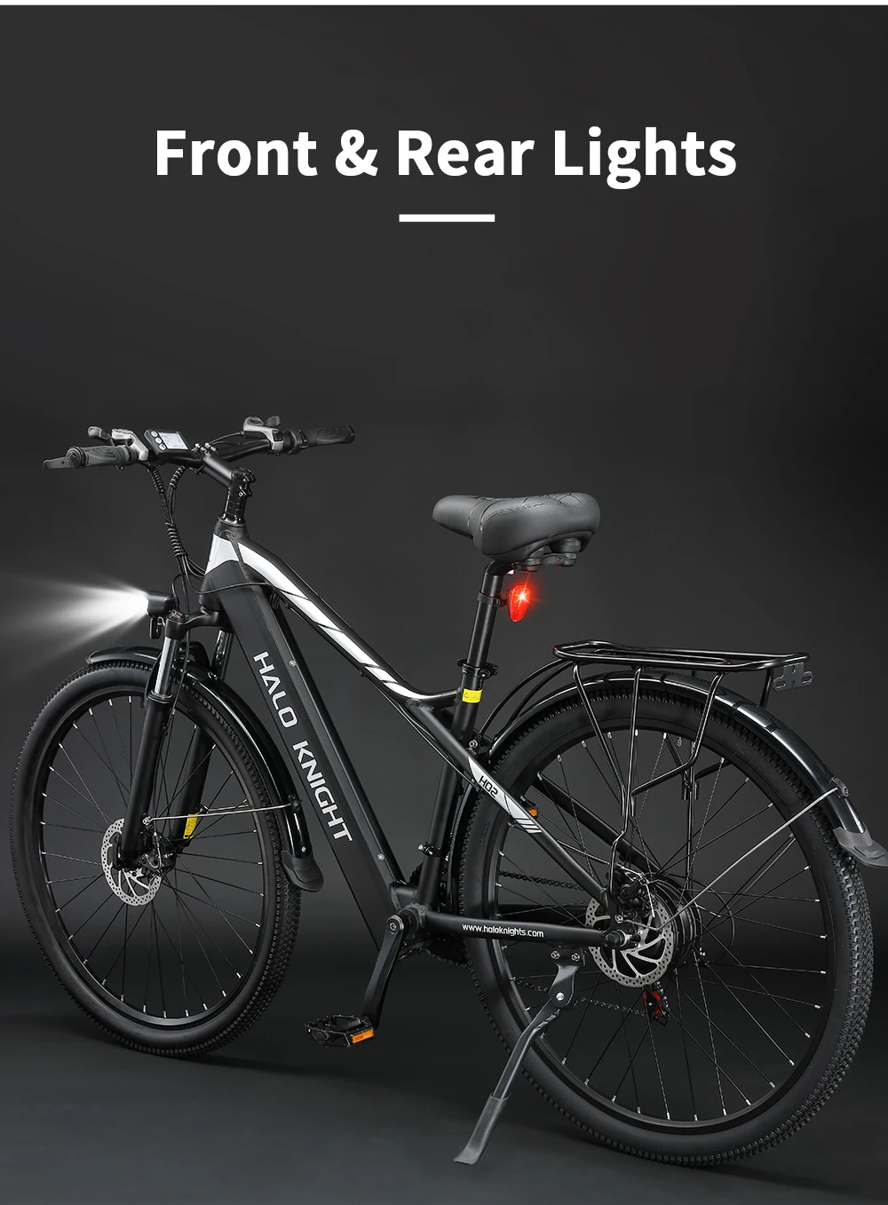 Halo Knight H02 Electric Bike, 750W 48V 16Ah Battery, 29*2.1-inch Tires, 50km/h Max Speed, 60km Max Range, Mechanical Disc Brake