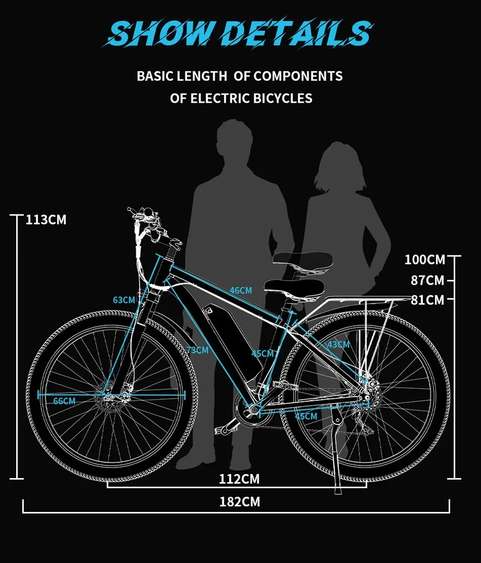 Electric Bicycle C29 750W Powerful Brushless Motor 48V30AH Dual Removable Battery Adult E-bike 29 Inch Tire City Electric Bike Electric Bicycle C29 750W Powerful Brushless Motor 48V30AH Dual Removable Battery Adult E-bike 29 Inch Tire City Electric Bike