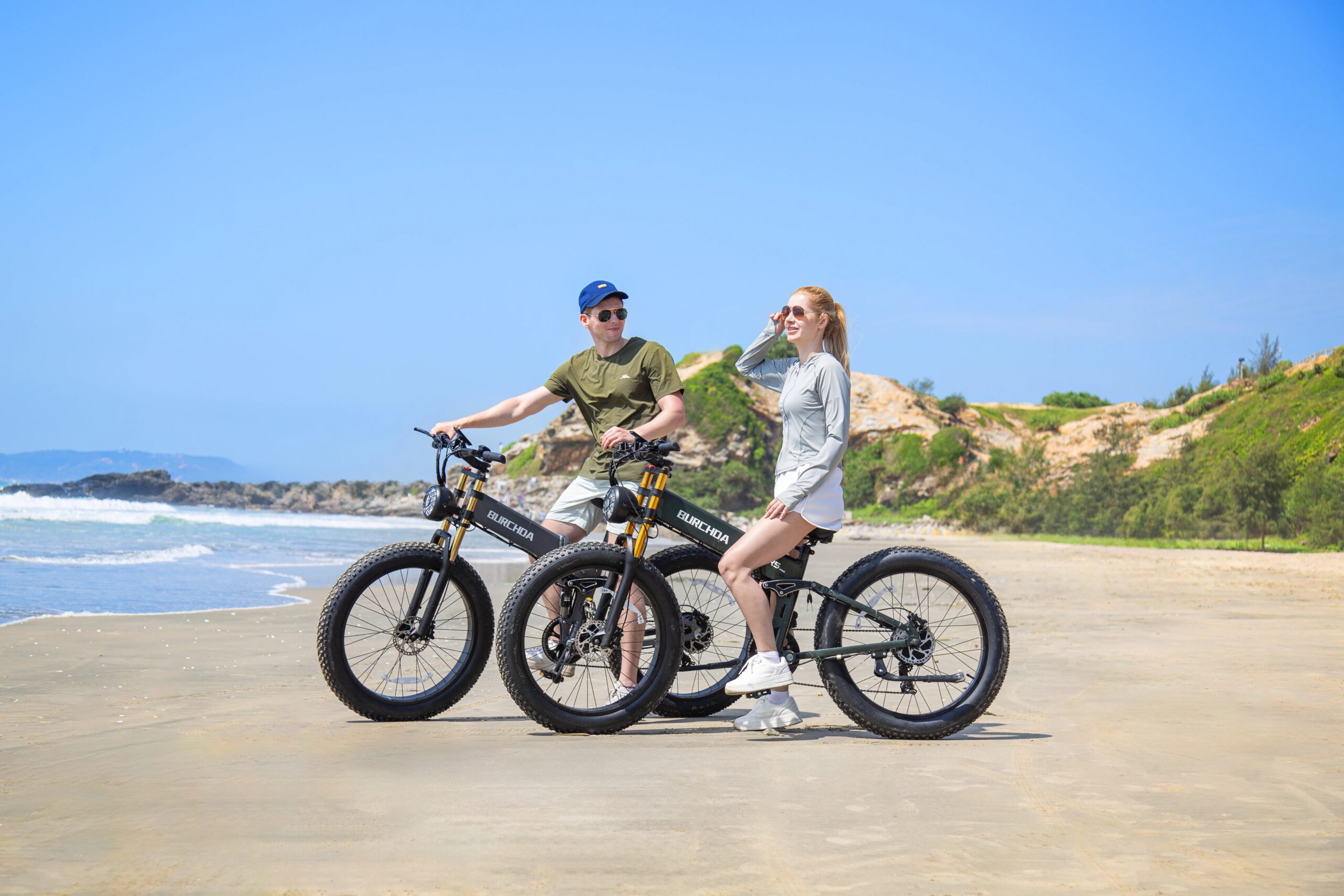 BURCHDA R5Pro Electric Bike 1000W Motor 48V20Ah Battery 26Inch Fat Tire Mountain Snow Ebike - All-Terrain Off-Road/City Cycling
