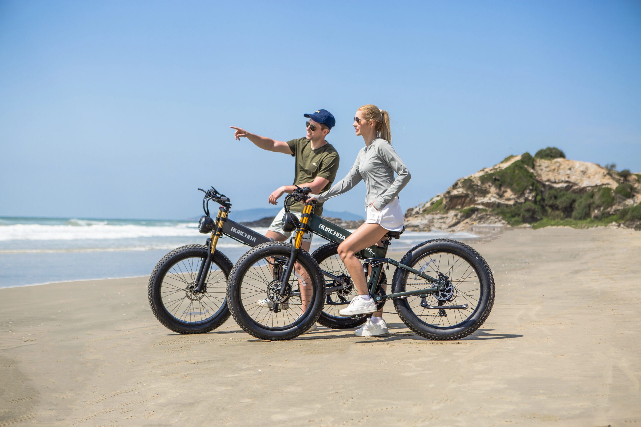BURCHDA R5Pro Electric Bike 1000W Motor 48V20Ah Battery 26Inch Fat Tire Mountain Snow Ebike - All-Terrain Off-Road/City Cycling