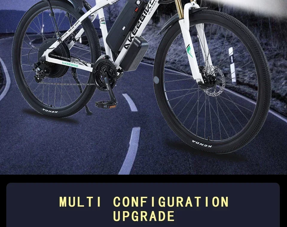 1000W Electric City Bike Removable 13Ah Lithium-ion Battery Ebike 60 Miles Range Dual Disc Brakes Alloy Electric Bicycle 1000W Electric City Bike Removable 13Ah Lithium-ion Battery Ebike 60 Miles Range Dual Disc Brakes Alloy Electric Bicycle