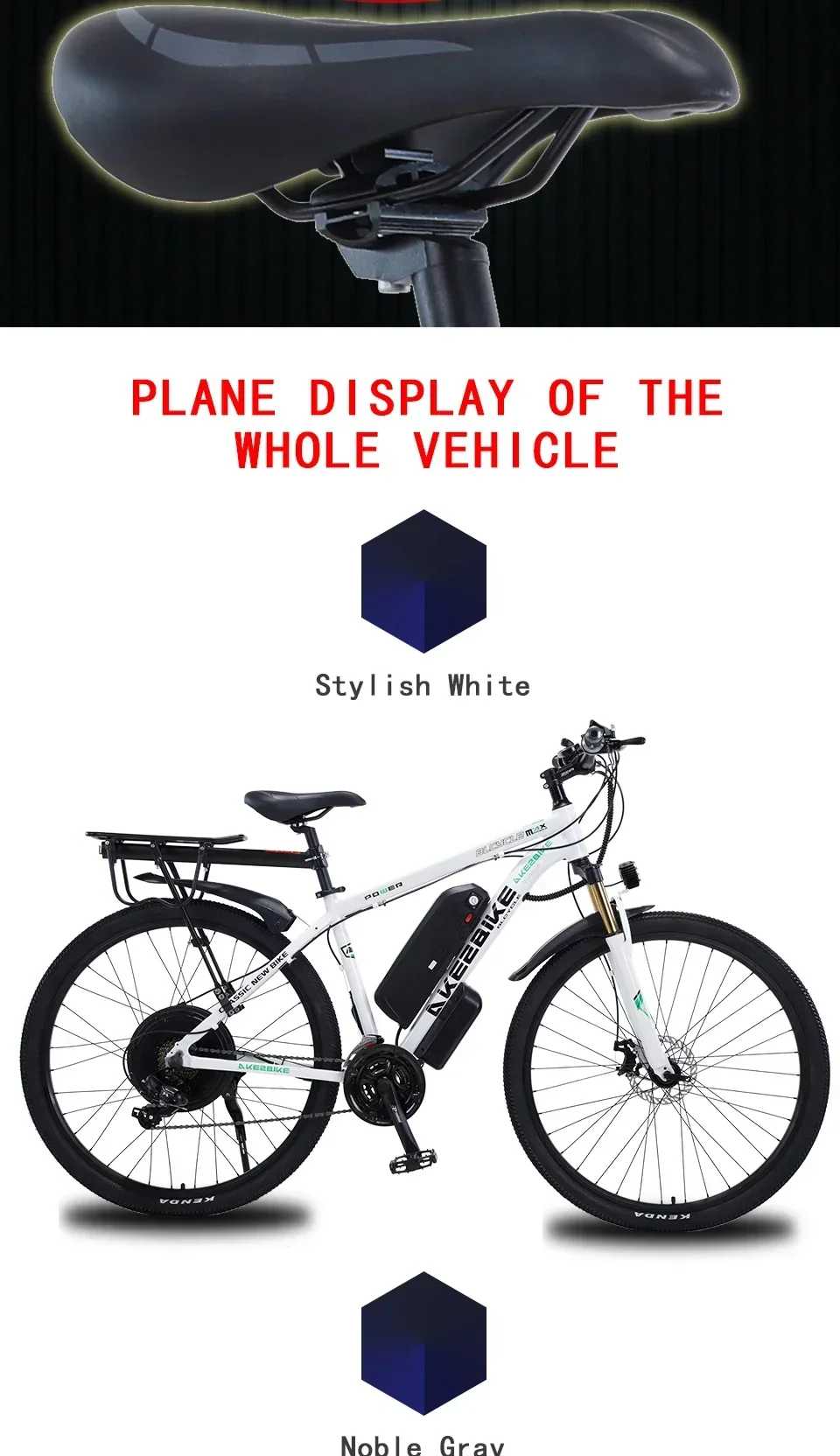 1000W Electric City Bike Removable 13Ah Lithium-ion Battery Ebike 60 Miles Range Dual Disc Brakes Alloy Electric Bicycle 1000W Electric City Bike Removable 13Ah Lithium-ion Battery Ebike 60 Miles Range Dual Disc Brakes Alloy Electric Bicycle