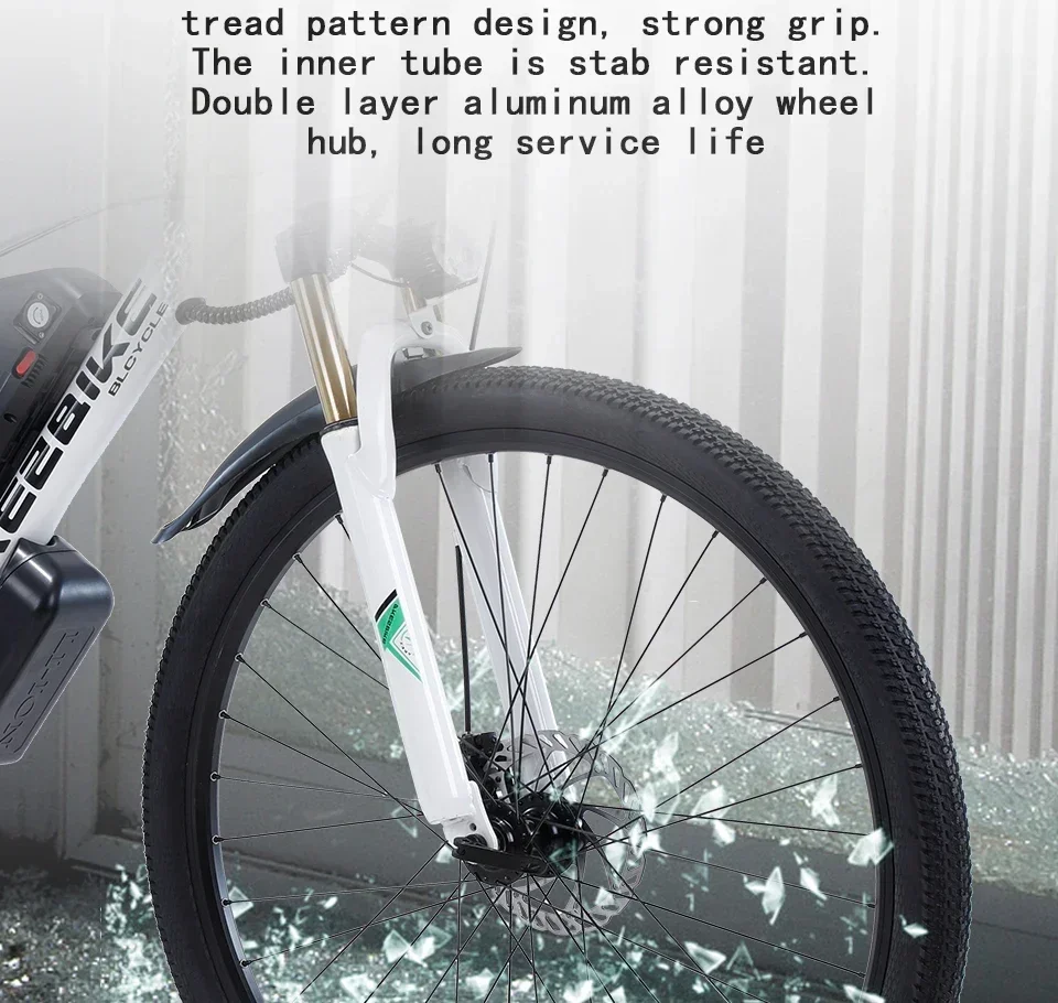 1000W Electric City Bike Removable 13Ah Lithium-ion Battery Ebike 60 Miles Range Dual Disc Brakes Alloy Electric Bicycle 1000W Electric City Bike Removable 13Ah Lithium-ion Battery Ebike 60 Miles Range Dual Disc Brakes Alloy Electric Bicycle