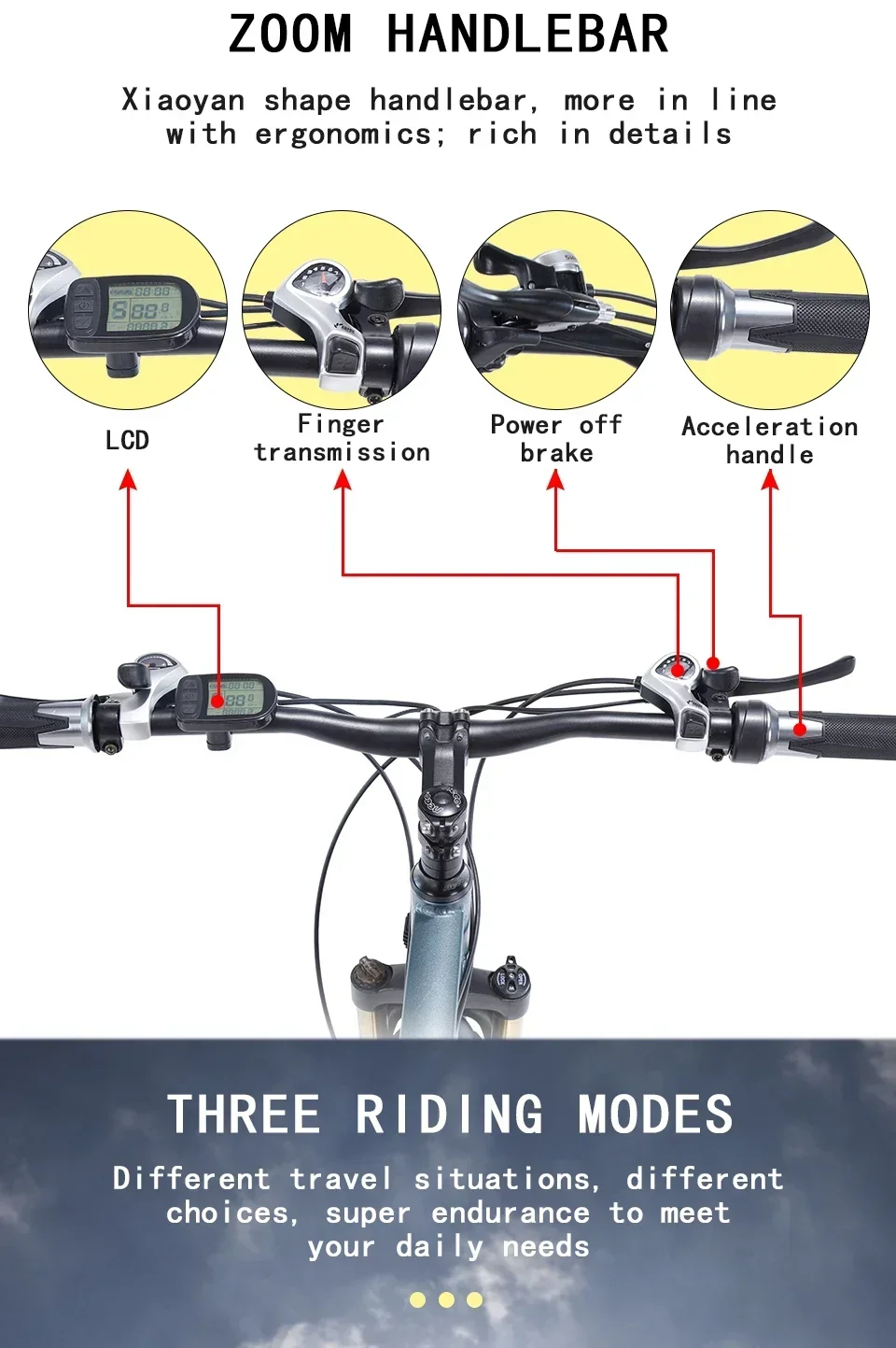 1000W Electric City Bike Removable 13Ah Lithium-ion Battery Ebike 60 Miles Range Dual Disc Brakes Alloy Electric Bicycle 1000W Electric City Bike Removable 13Ah Lithium-ion Battery Ebike 60 Miles Range Dual Disc Brakes Alloy Electric Bicycle