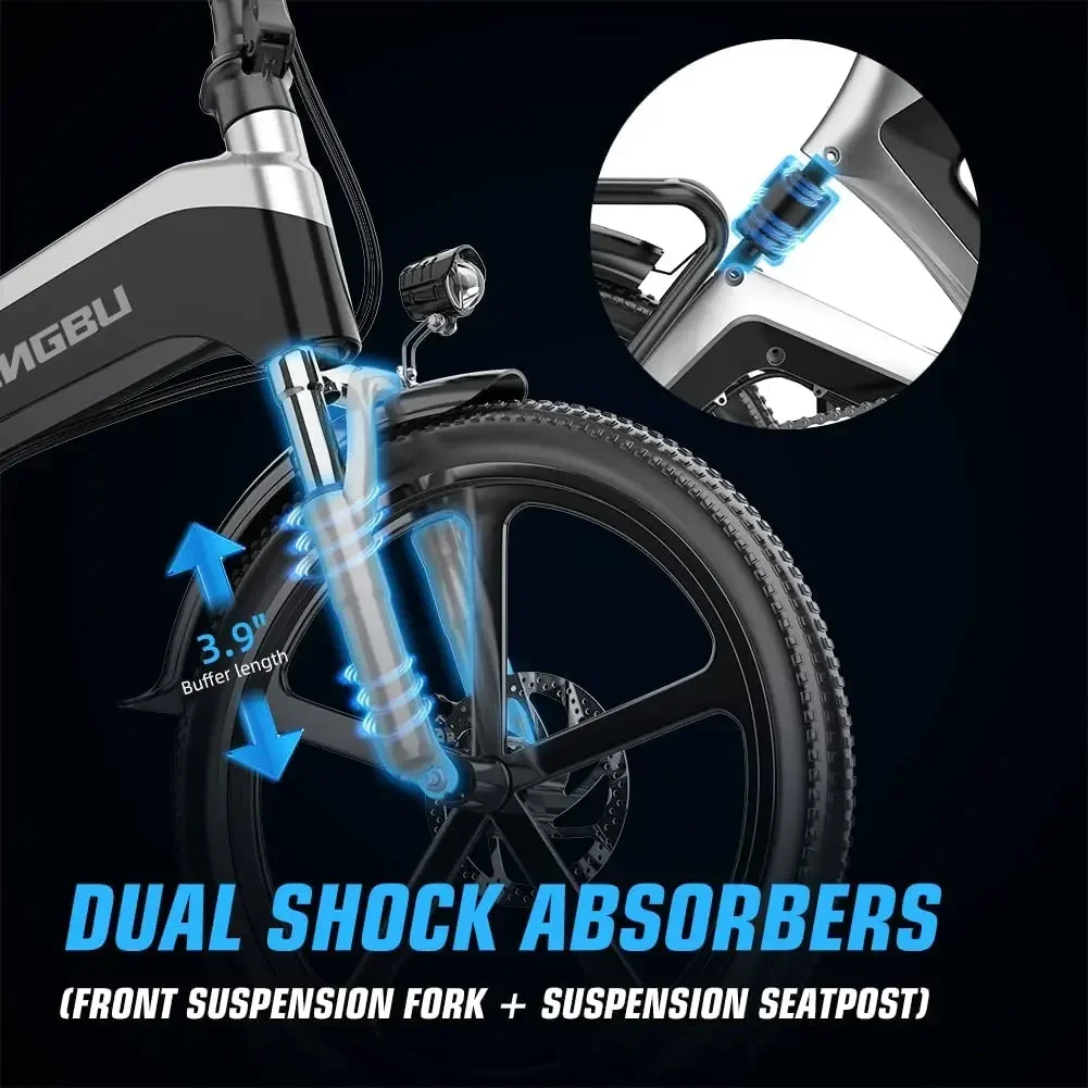 ZHENGBU K6S 20 Inch 48V 400W 500W 12.8AH Battery Foldable Ebike Full Suspension Electric Bicycle 7 Speed Folding Electric Bike ZHENGBU K6S 20 Inch 48V 400W 500W 12.8AH Battery Foldable Ebike Full Suspension Electric Bicycle 7 Speed Folding Electric Bike