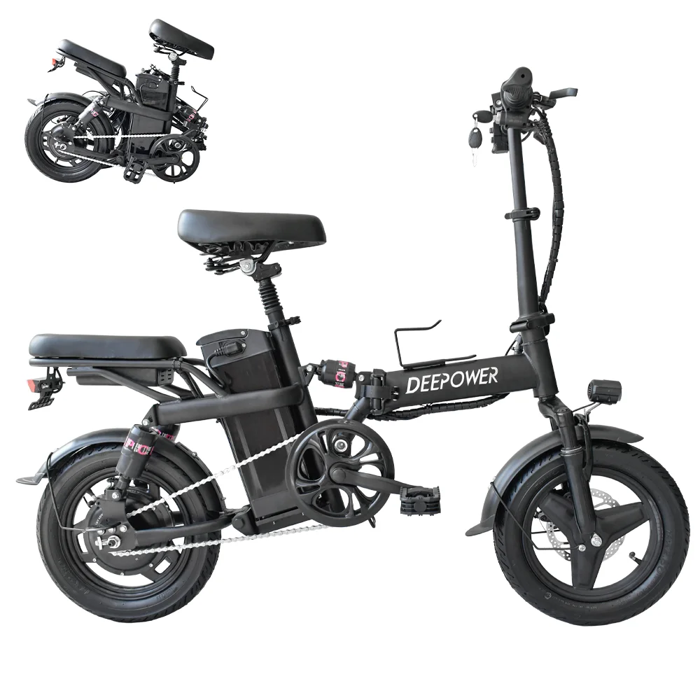 400W Ebike 35km/h 48V 30AH Removable Battery Electric Bike Multi-Shock Absorption City Commuter Foldable Adult Electric Bicycle