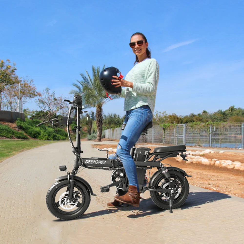400W Ebike 35km/h 48V 30AH Removable Battery Electric Bike Multi-Shock Absorption City Commuter Foldable Adult Electric Bicycle