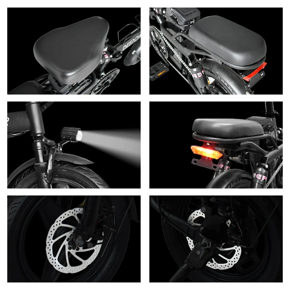 400W Ebike 35km/h 48V 30AH Removable Battery Electric Bike Multi-Shock Absorption City Commuter Foldable Adult Electric Bicycle