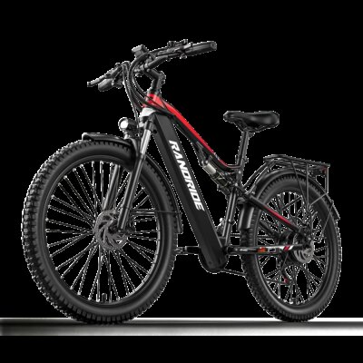 RANDRIDE YG90 Electric Bicycle 1000W Powerful Motor 48V17AH Battery Hydraulic Brake E-bike Adult 27.5 Inch Tire Electric Bike