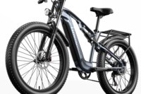 Shengmilo MX05 Adult Mountain Electric Bike 500w BAFANG Motor 26" Bicycle 48Ｖ17.5Ah Oil Brake Full Suspension Ebike MTB 42kmH