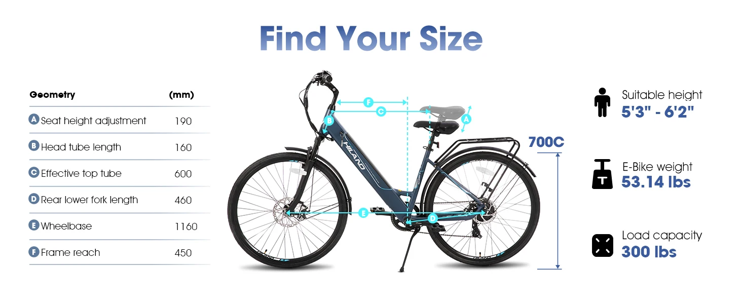 HILAND EHD907 Electric Bike 350W Brushless Motor E-Bike   Adult commuting electric road Electric Bicycle