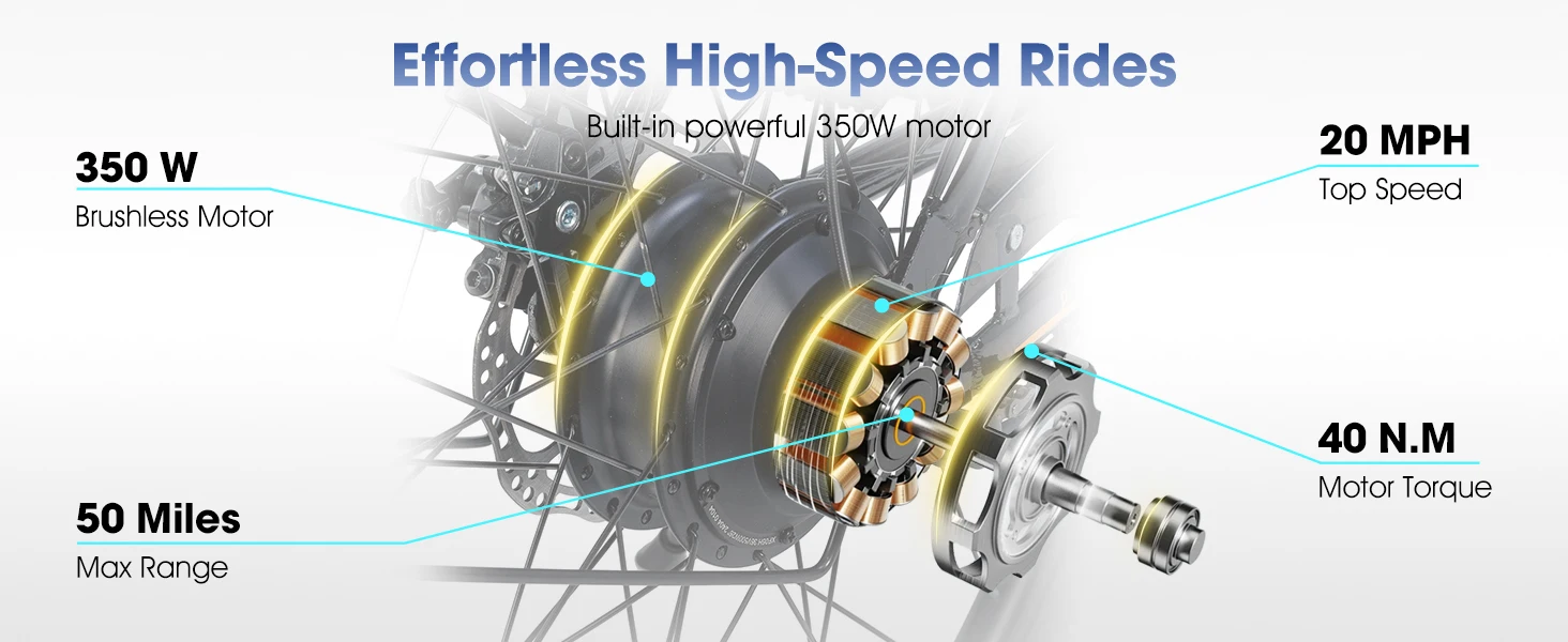 HILAND EHD907 Electric Bike 350W Brushless Motor E-Bike   Adult commuting electric road Electric Bicycle