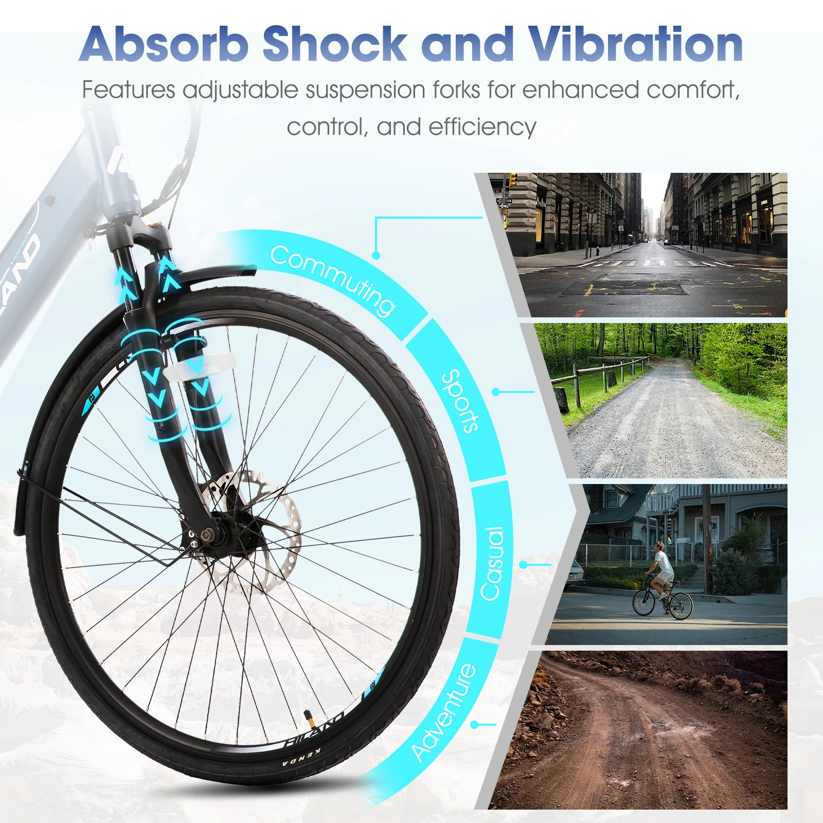 HILAND EHD907 Electric Bike 350W Brushless Motor E-Bike   Adult commuting electric road Electric Bicycle